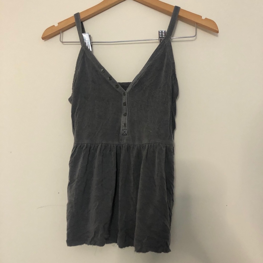 American Eagle Grey Babydoll Soft Tank Size XS